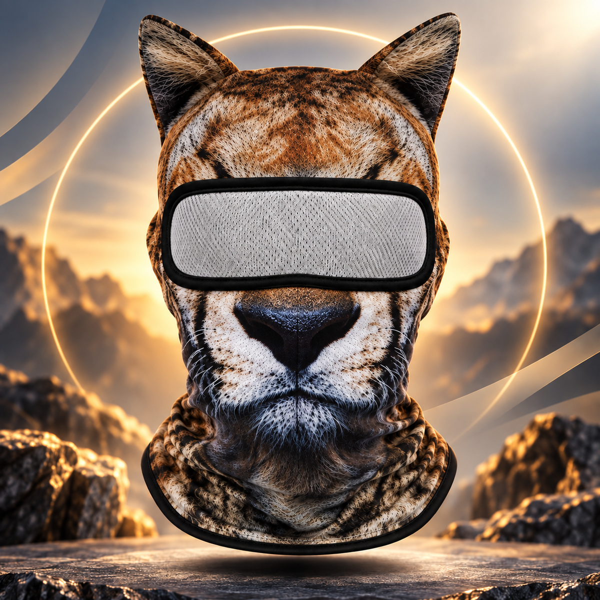 Summer Sun Protection Outdoor Mask 3D Animal Pattern