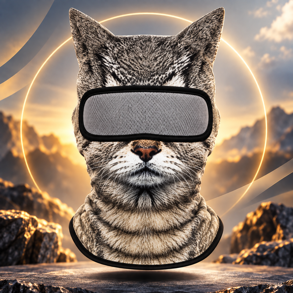 Summer Sun Protection Outdoor Mask 3D Animal Pattern