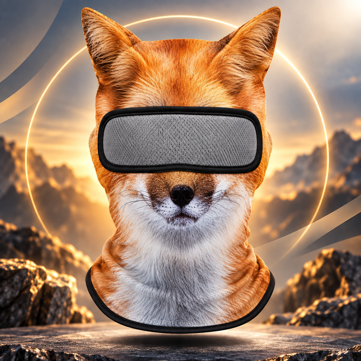 Summer Sun Protection Outdoor Mask 3D Animal Pattern