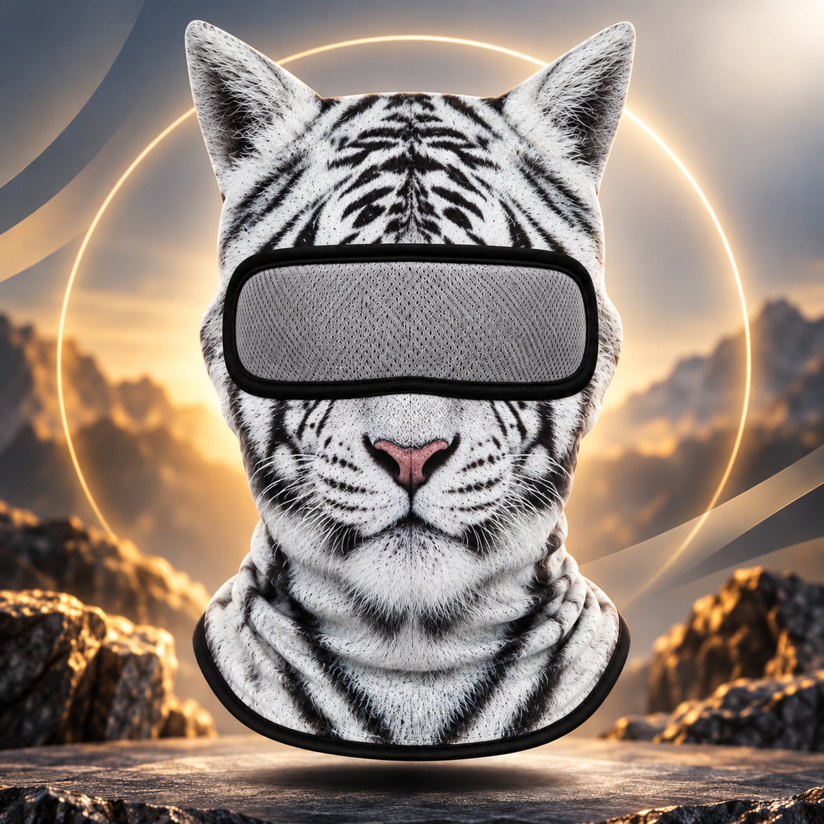 Summer Sun Protection Outdoor Mask 3D Animal Pattern