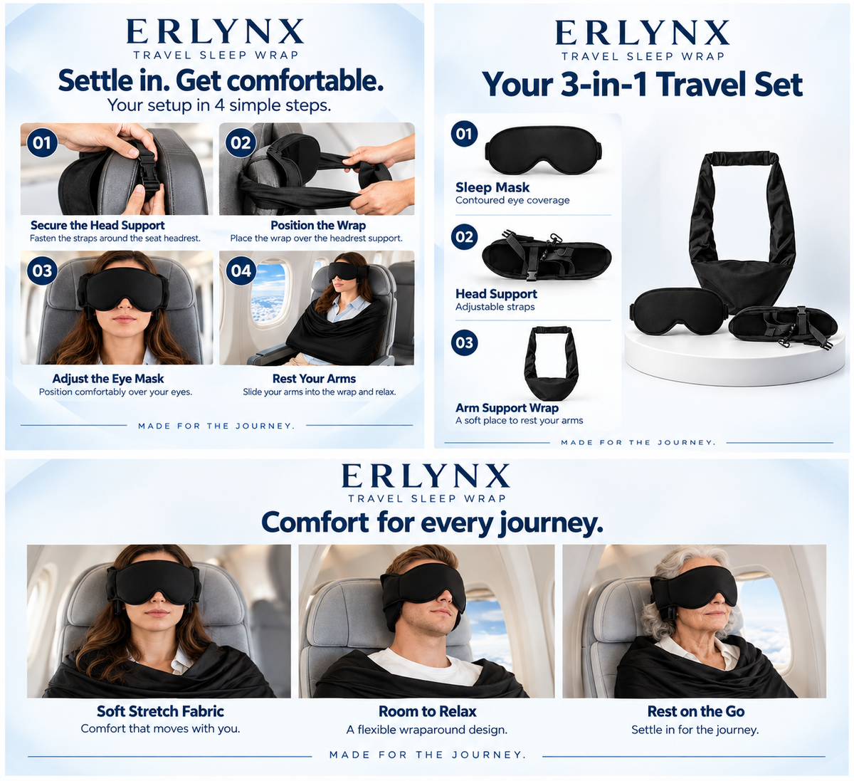 ERLYNX™ First Class Travel Sleep Set