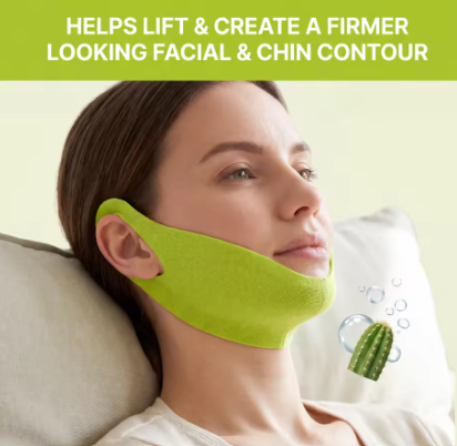 ERLYNX™ AloeLift Chin Mask – Hydrating V-Line Facial Patch [Pack Size → 4 pcs in box]
