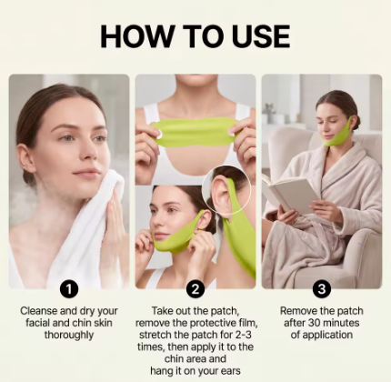 ERLYNX™ AloeLift Chin Mask – Hydrating V-Line Facial Patch [Pack Size → 4 pcs in box]